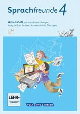 Junghänel / Knöfler / Kelch |  Sprachfreunde 4. Schuljahr - Ausgabe Süd (Sachsen, Sachsen-Anhalt, Thüringen) - Arbeitsheft mit interaktiven Übungen auf scook.de | Buch |  Sack Fachmedien