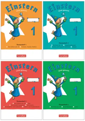 Bauer |  Einstern Mathematik 01 Leicht gemacht. Themenhefte 1-4. Diagnoseheft und Kartonbeilagen im Pake | Buch |  Sack Fachmedien
