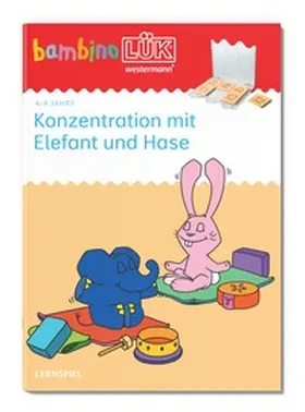  bambinoLÜK. Kindergarten/Vorschule Konzentration mit Elefant und Hase | Buch |  Sack Fachmedien