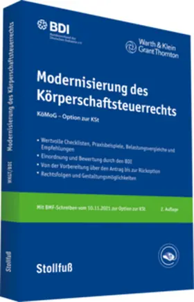 BDI / Warth & Klein Grant Thornton, Unternehmen / Warth & Klein Grant Thornton |  Modernisierung des Körperschaftsteuerrechts - Online | Datenbank |  Sack Fachmedien