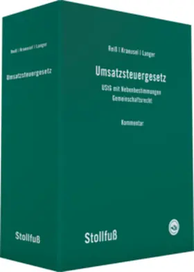 Reiß / Kraeusel / Langer |  Umsatzsteuergesetz, ohne Fortsetzungsbezug | Loseblattwerk |  Sack Fachmedien
