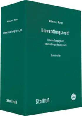 Widmann / Mayer |  Umwandlungsrecht, ohne Fortsetzungsbezug | Loseblattwerk |  Sack Fachmedien