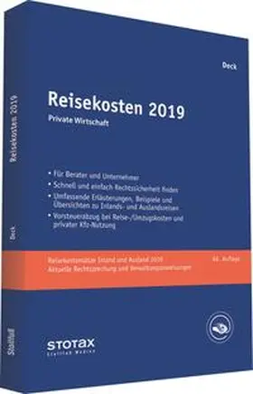 Deck | Reisekosten 2019 | Buch | 978-3-08-311019-4 | sack.de