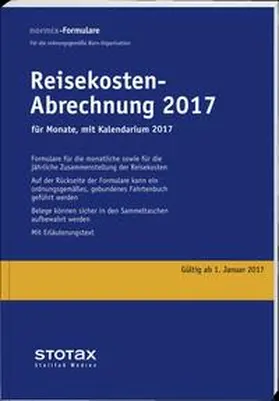  Reisekosten-Abrechnungen 2017 mit Kalendarium | Buch |  Sack Fachmedien