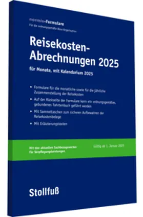  Reisekostenabrechnungen 2025 mit Kalendarium | Buch |  Sack Fachmedien
