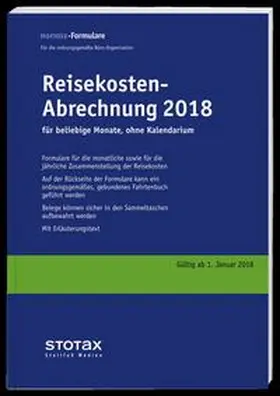  Reisekosten-Abrechnungen 2018 ohne Kalendarium | Buch |  Sack Fachmedien