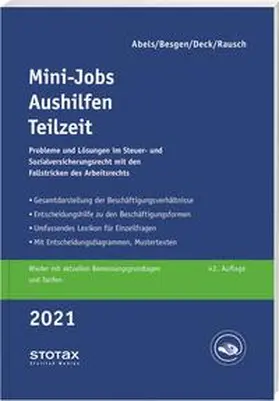 Abels / Pauken / Deck | Mini-Jobs, Aushilfen, Teilzeit 2021 | Buch | 978-3-08-317621-3 | sack.de