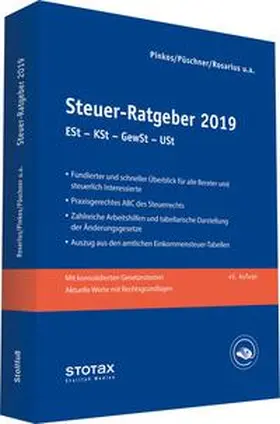 Henseler / Pinkos / Püschner | Steuer-Ratgeber 2019 | Buch | 978-3-08-317719-7 | sack.de