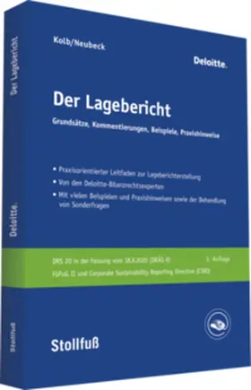 Deloitte / Kolb / Neubeck | Der Lagebericht | Buch | 978-3-08-318202-3 | www2.sack.de