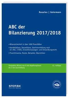 Geiermann / Rosarius | ABC der Bilanzierung 2017/2018 | Buch | 978-3-08-318917-6 | www2.sack.de