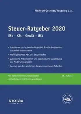 Henseler / Pinkos / Püschner | Steuer-Ratgeber 2020 | Buch | 978-3-08-327720-0 | sack.de