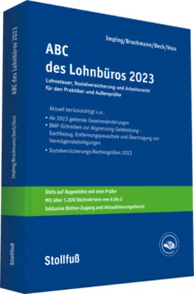 Imping / Brachmann / Deck | ABC des Lohnbüros 2023 | Buch | 978-3-08-327823-8 | sack.de
