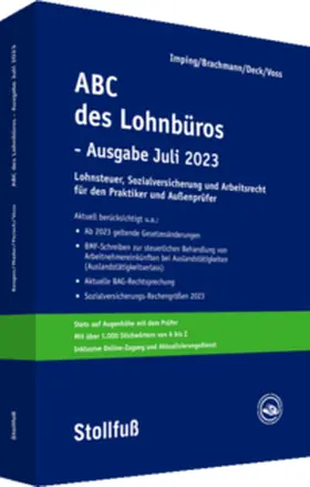 Imping / Geiermann / Deck | ABC des Lohnbüros - Ausgabe Juli 2023 | Buch | 978-3-08-327923-5 | www2.sack.de