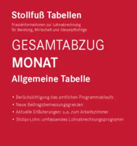  Tabelle, Gesamtabzug 2025 Monat | Buch |  Sack Fachmedien