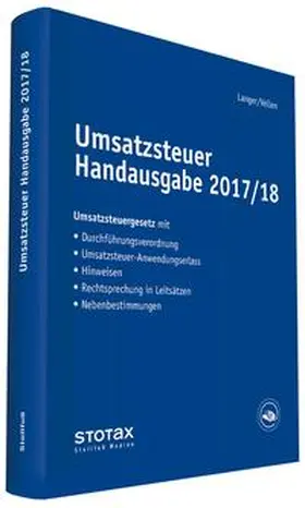 Langer | Umsatzsteuer Handausgabe 2017/18 | Buch | 978-3-08-361617-7 | www2.sack.de