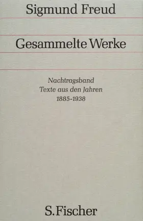 Richards / Freud |  Nachtragsband: Texte aus den Jahren 1885 bis 1938 | Buch |  Sack Fachmedien