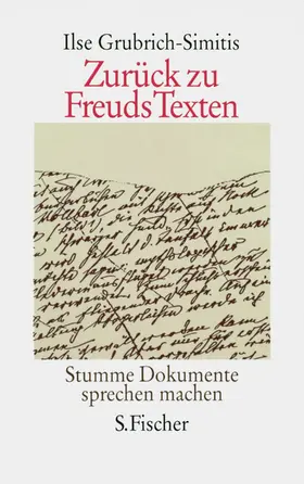 Grubrich-Simitis |  Zurück zu Freuds Texten | Buch |  Sack Fachmedien