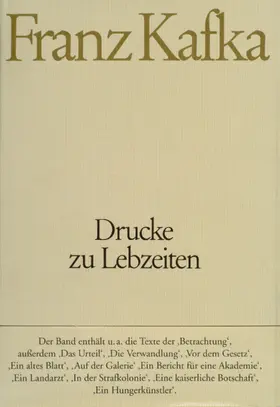 Kafka / Kittler / Koch |  Drucke zu Lebzeiten | Buch |  Sack Fachmedien