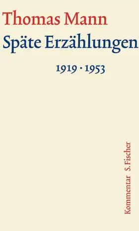 Mann / Vaget |  Späte Erzählungen 1919-1953 | Buch |  Sack Fachmedien
