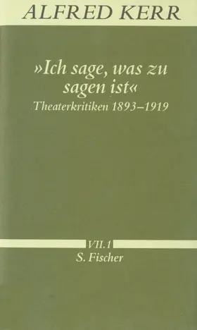 Kerr / Rühle |  »Ich sage, was zu sagen ist« | Buch |  Sack Fachmedien