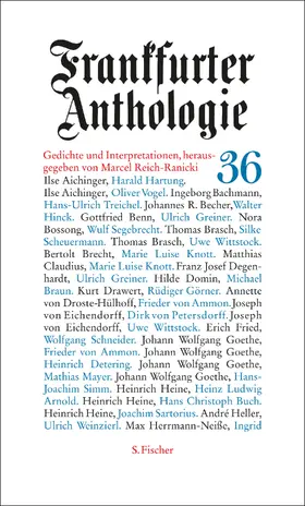 Reich-Ranicki |  Frankfurter Anthologie 36 | Buch |  Sack Fachmedien