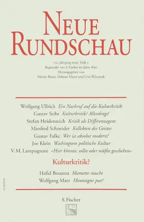  Neue Rundschau 1999/2 | Buch |  Sack Fachmedien