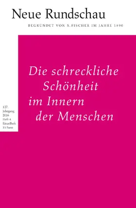 Balmes / Bong / Roesler |  Neue Rundschau 2016/4 | Buch |  Sack Fachmedien