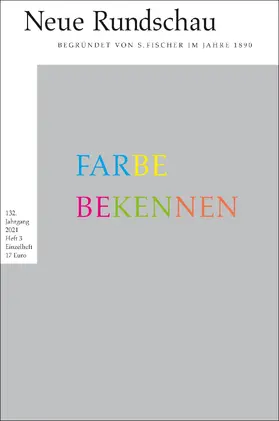 Balmes / Roesler / Vogel |  Neue Rundschau 2021/3 | Buch |  Sack Fachmedien