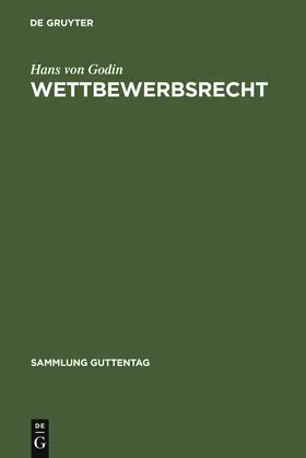 Godin |  Wettbewerbsrecht | Buch |  Sack Fachmedien