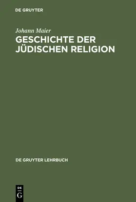 Maier |  Geschichte der jüdischen Religion | Buch |  Sack Fachmedien