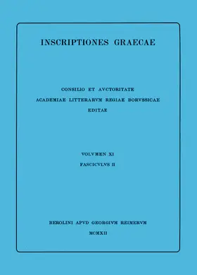 Dürrbach |  Inscriptiones Deli liberae. Tabulae archontum. Tabulae hieropoeorum annorum 314-250 | Buch |  Sack Fachmedien