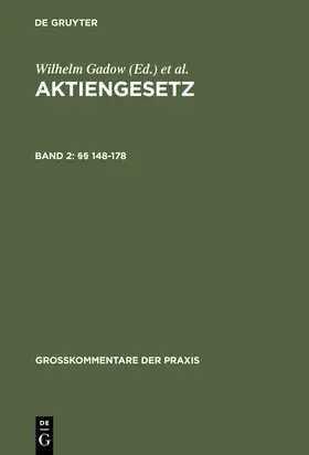 Hopt / Assmann / Gadow |  §§ 148-178 | Buch |  Sack Fachmedien