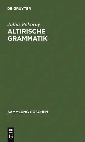 Pokorny |  Altirische Grammatik | Buch |  Sack Fachmedien