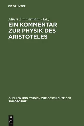 Zimmermann |  Ein Kommentar zur Physik des Aristoteles | Buch |  Sack Fachmedien