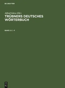 Mitzka / Götze |  C - F | Buch |  Sack Fachmedien