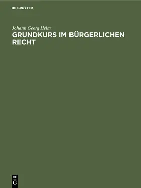 Helm |  Grundkurs im Bürgerlichen Recht | Buch |  Sack Fachmedien