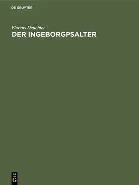 Deuchler |  Der Ingeborgpsalter | Buch |  Sack Fachmedien