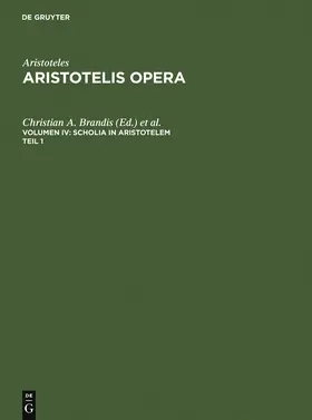 Usener / Brandis |  Scholia in Aristotelem | Buch |  Sack Fachmedien