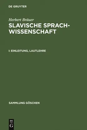 Bräuer |  Einleitung, Lautlehre | Buch |  Sack Fachmedien