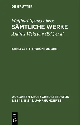 Vizkelety | Tierdichtungen | Buch | 978-3-11-006938-9 | sack.de