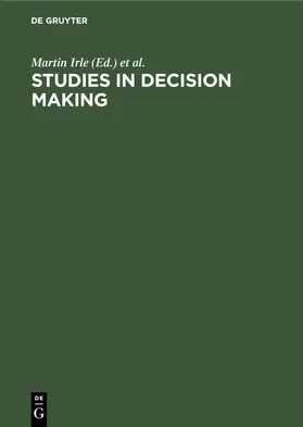 Katz / Irle |  Studies in Decision Making | Buch |  Sack Fachmedien