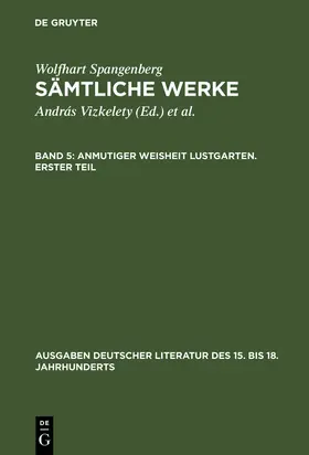 Tarnai / Vizkelety |  Anmutiger Weisheit Lustgarten. Erster Teil | Buch |  Sack Fachmedien