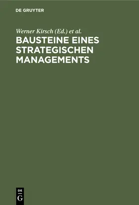 Roventa / Kirsch |  Bausteine eines Strategischen Managements | Buch |  Sack Fachmedien