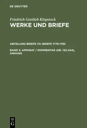 Beck / Schneider / Tiemann |  Apparat / Kommentar (Nr. 132-244), Anhang | Buch |  Sack Fachmedien