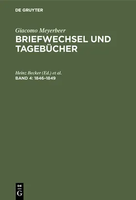 Becker |  1846–1849 | Buch |  Sack Fachmedien