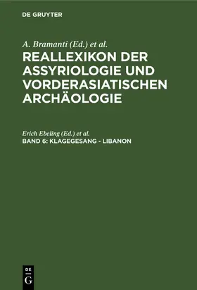 Greiner / Ebeling / Heigl | Klagegesang - Libanon | Buch | 978-3-11-010051-8 | sack.de