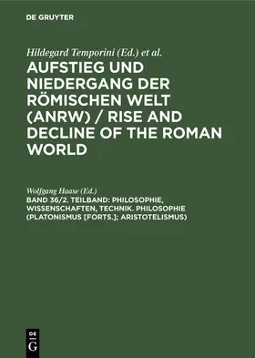 Haase |  Philosophie, Wissenschaften, Technik. Philosophie (Platonismus [Forts.]; Aristotelismus) | Buch |  Sack Fachmedien