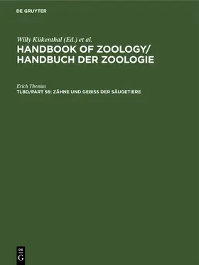 Thenius |  Zähne und Gebiß der Säugetiere | Buch |  Sack Fachmedien