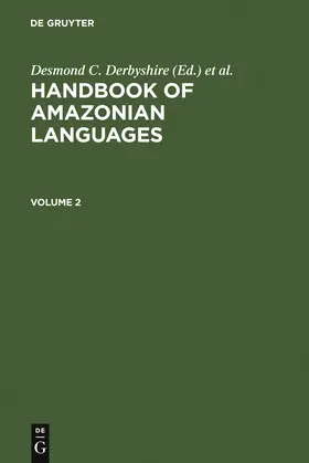 Pullum / Derbyshire |  Handbook Amazonian Languages | Buch |  Sack Fachmedien