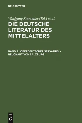 Keil / Stammler / Worstbrock |  'Oberdeutscher Servatius' - Reuchart von Salzburg | Buch |  Sack Fachmedien